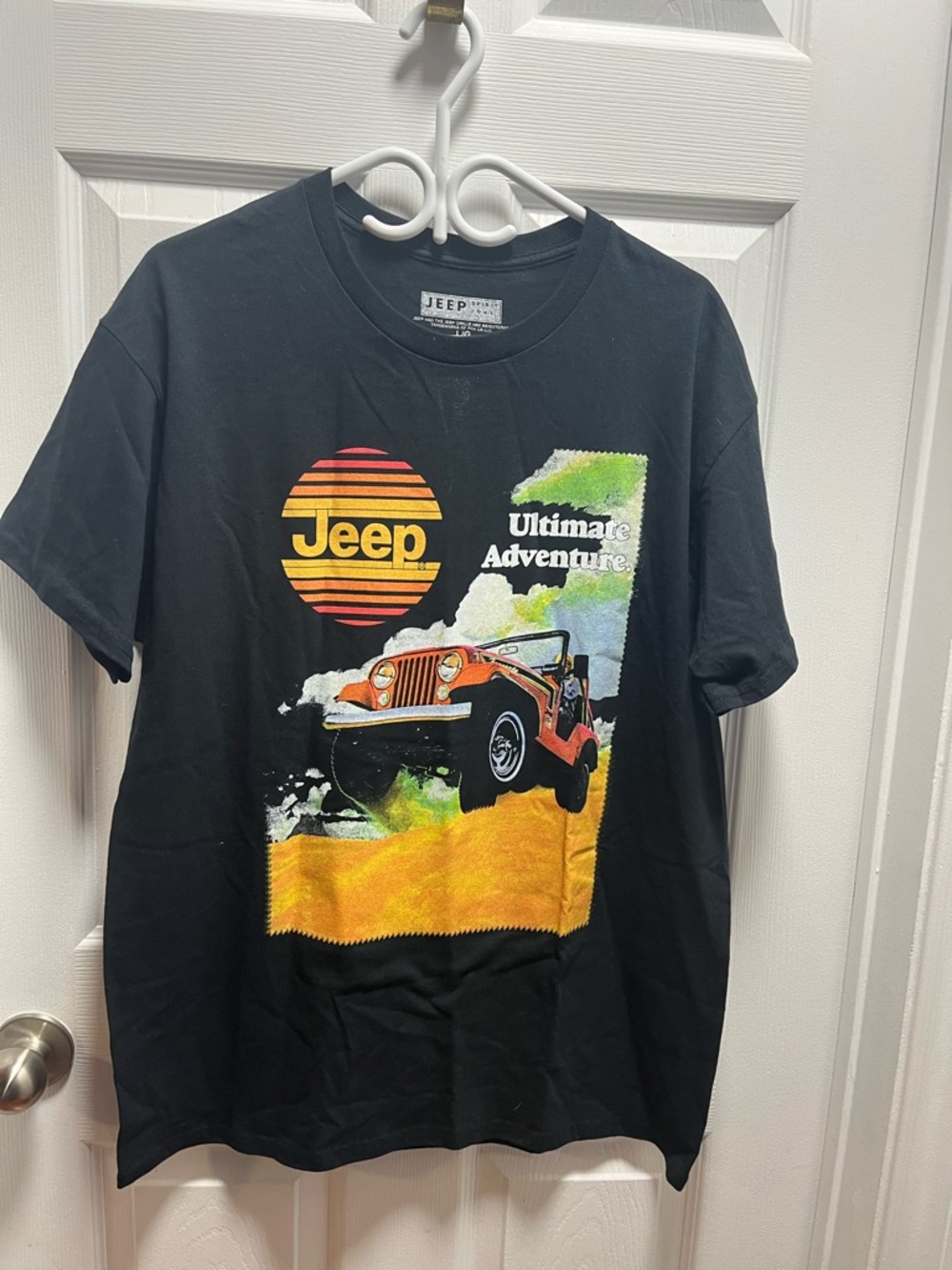 Jeep Black Logo Crewneck Tee